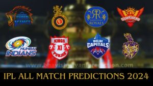 Read more about the article IPL All Match Predictions 2024: Today Who Will Win Astrology 100%